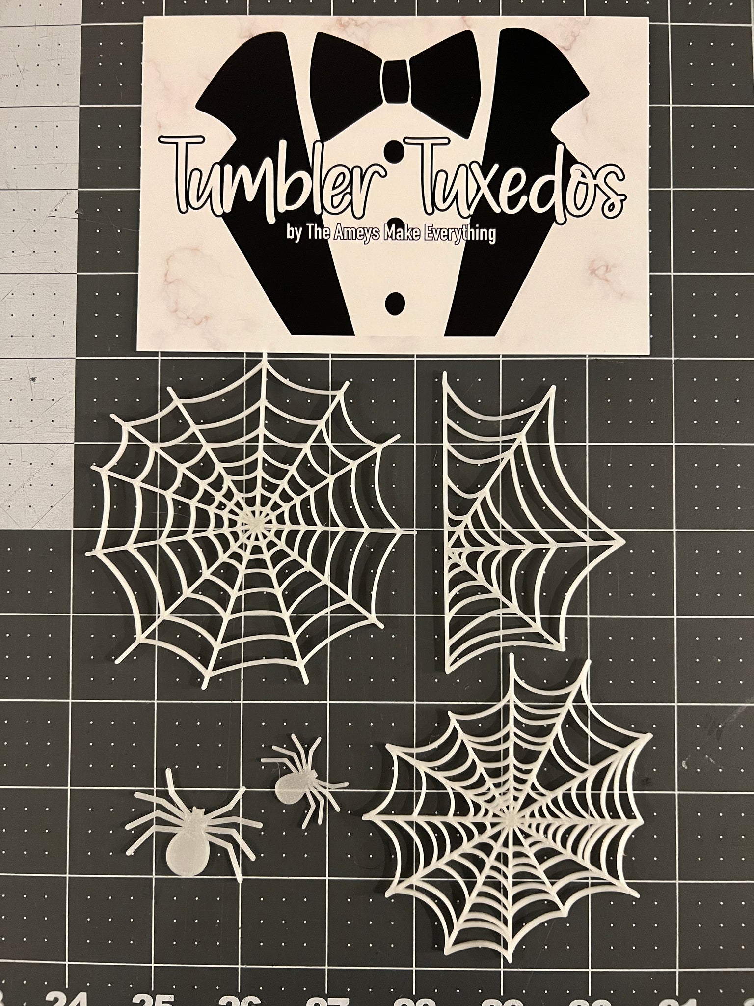 Spider Webs- Tumbler Tuxedo