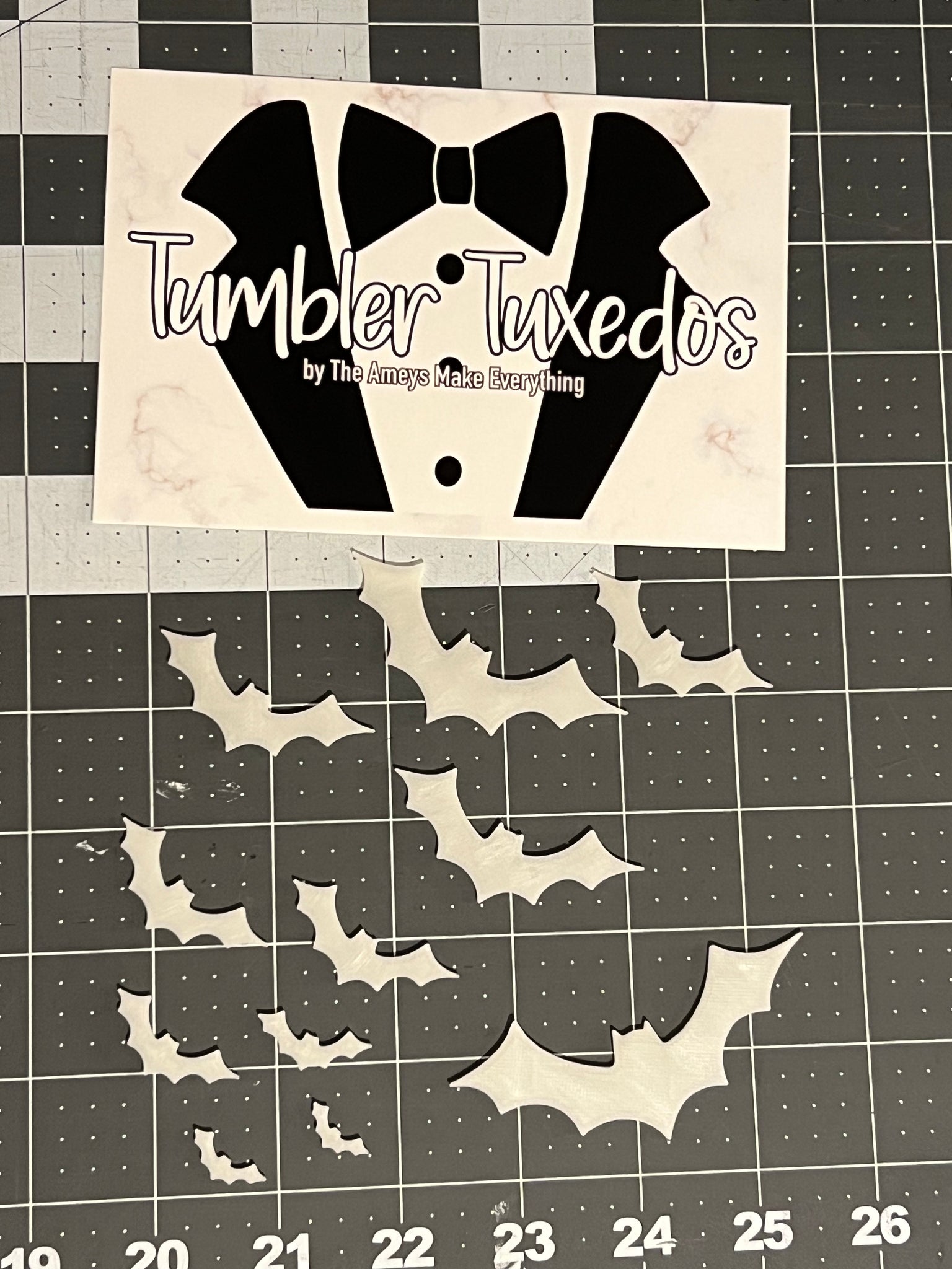 Bats- Tumbler Tuxedo