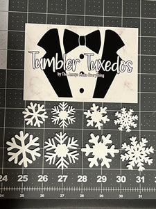 Snowflakes - Tumbler Tuxedo