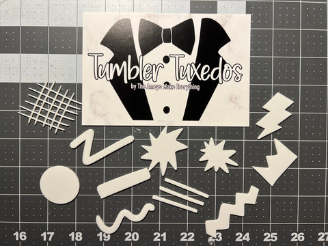 90s Shapes- Tumbler Tuxedo