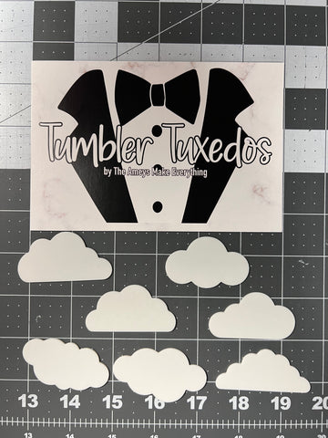 Clouds - Tumbler Tuxedo