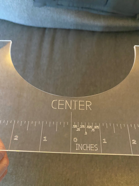 Clear Acrylic T-Shirt ruler