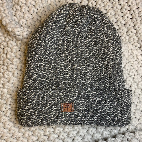Adult Hand Knit Hat- 100% Wool